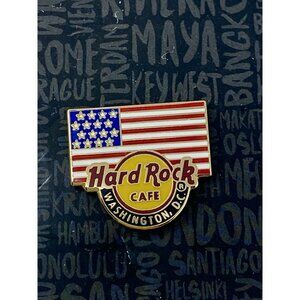 Hard Rock Cafe Washington DC Core US Flag Lapel Pin Exclusive USA